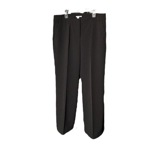Halogen | Black Wide Straight Leg Women’s Dress Pants Trousers - Picture 1 of 13